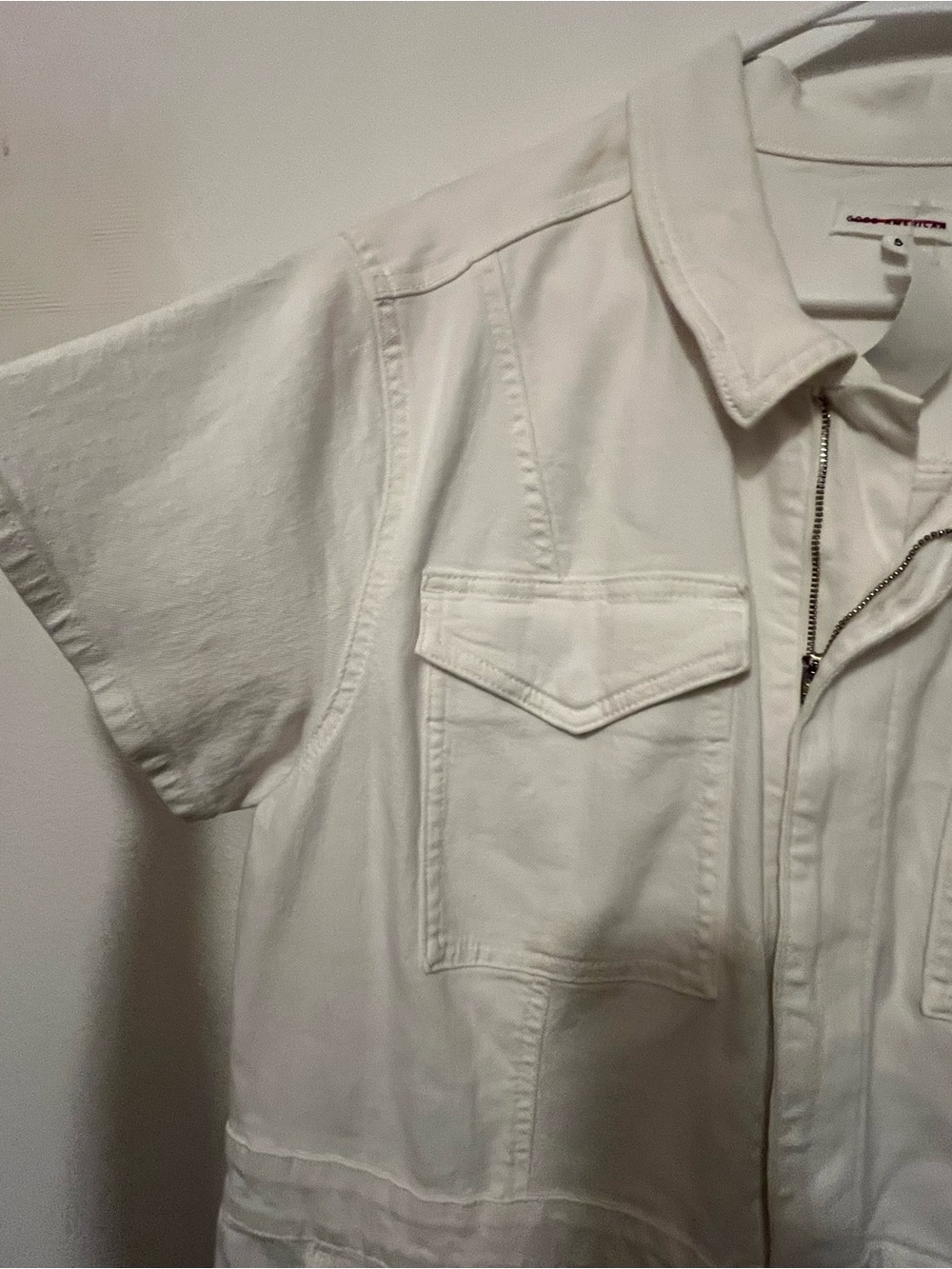 Good American 2X White Short-Sleeve One-Piece Jumpsuit - Picture 5 of 7